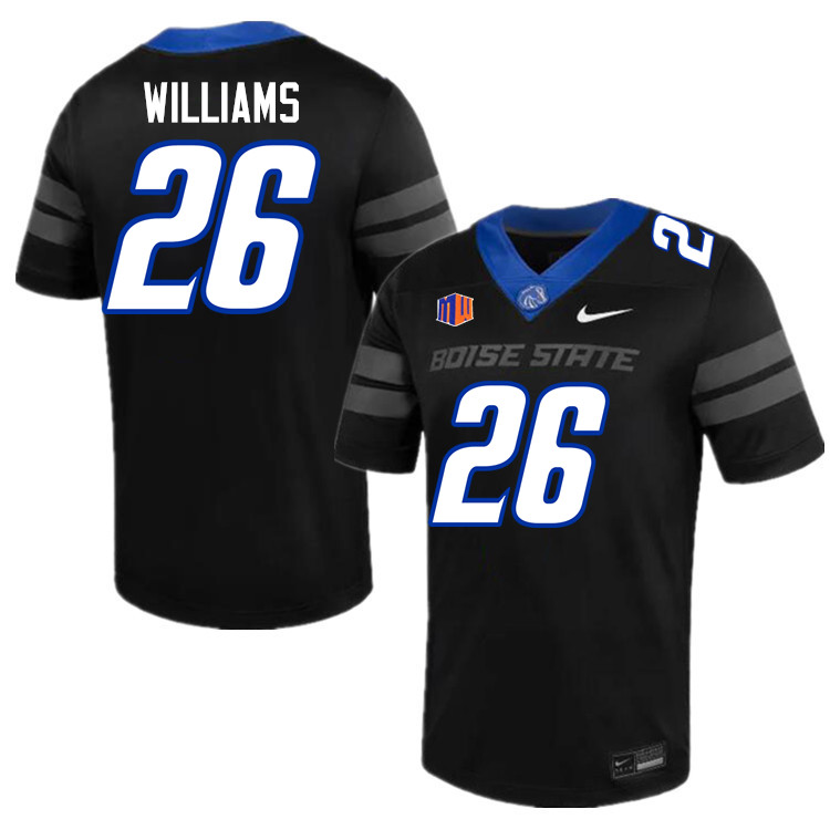 Avery Williams Jersey, Boise State Broncos #26 Avery Williams Football Jersey College Uniforms-Black